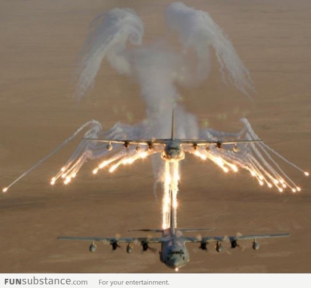 "Angel of Death" by Lockheed AC-130 plane