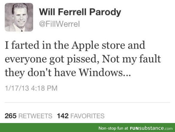 Farted in Apple store