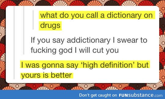 A dictionary on drugs