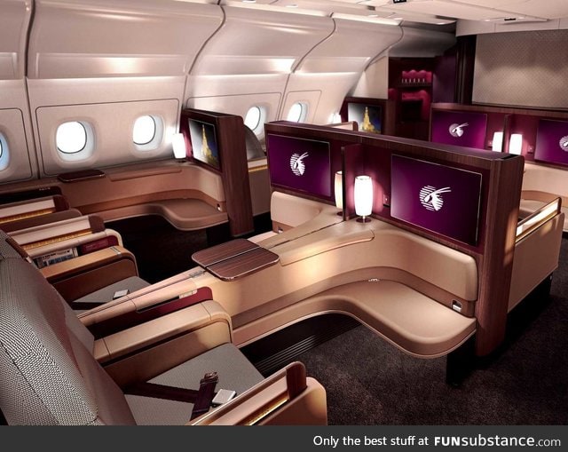 This is what first-class seats on Qatar Airways' new A380 jet look like!