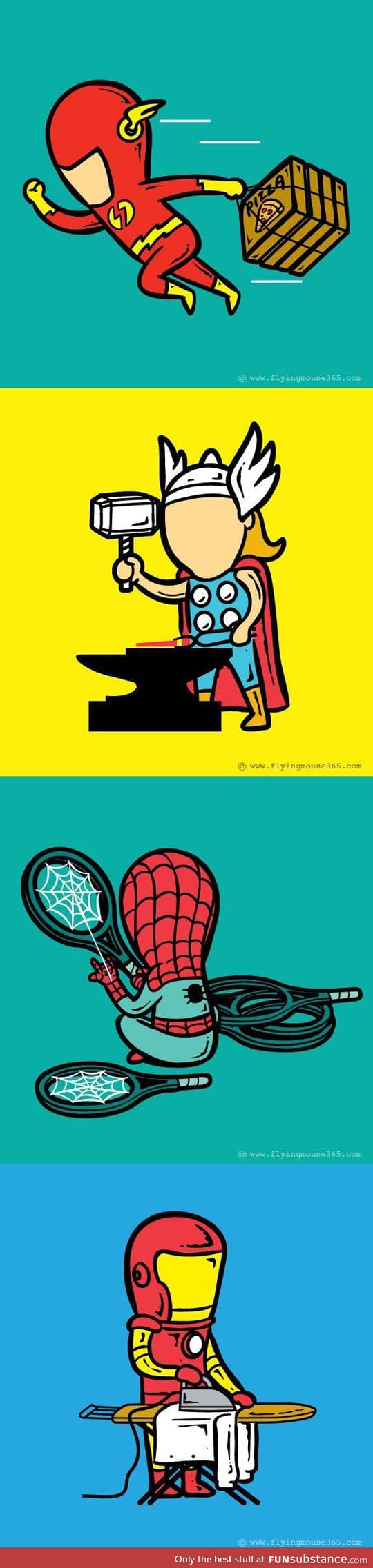 Super heroes and their part time jobs