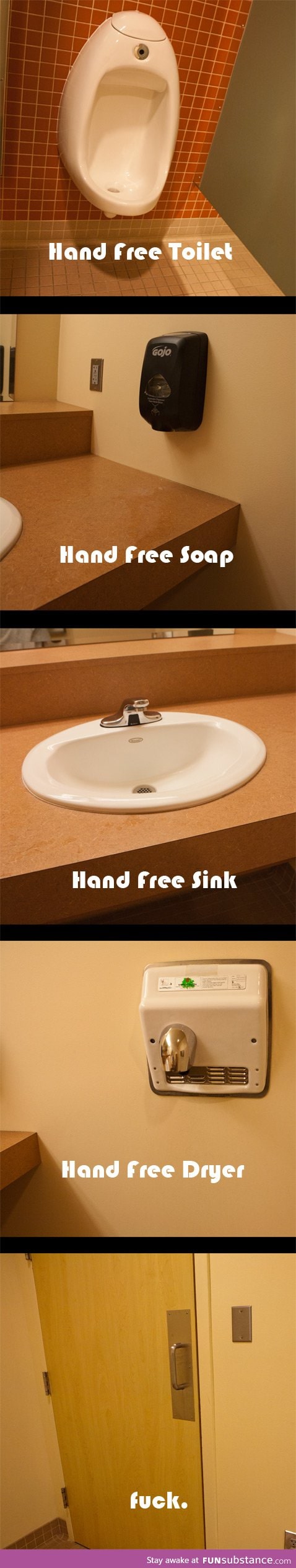 Hands-Free bathroom