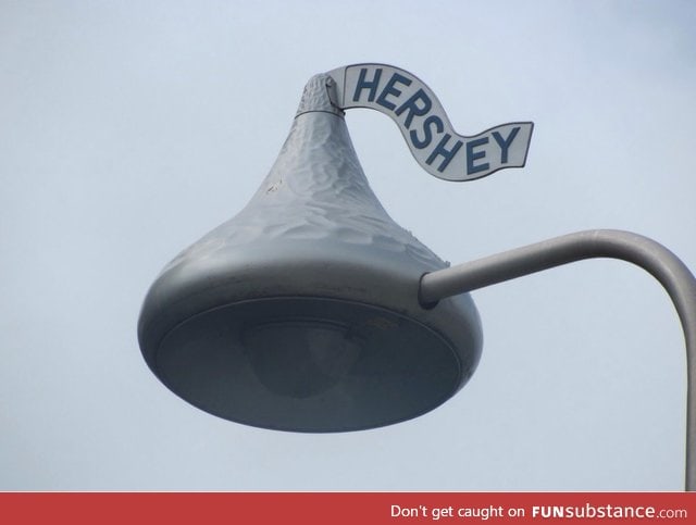 I'm from Hershey, PA. These are our street lamps