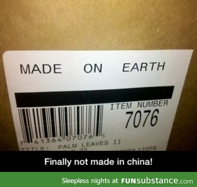 Made on earth