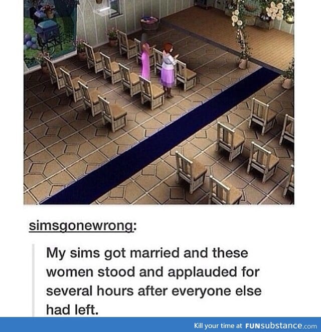 Well done sims!