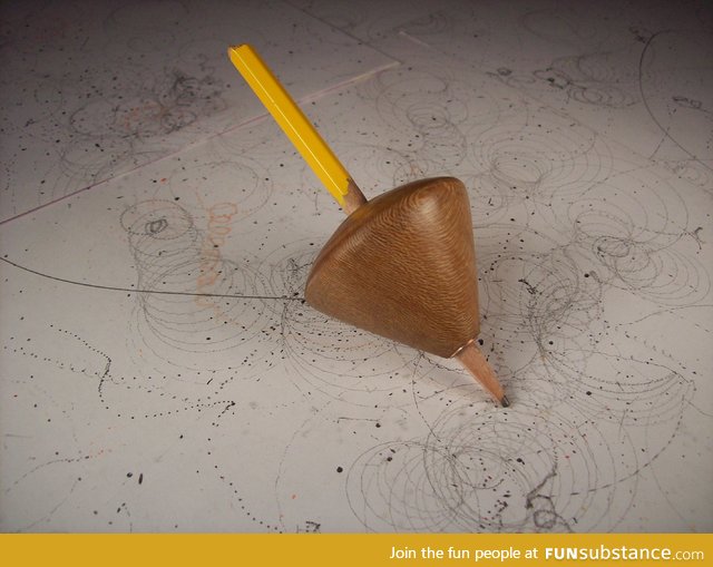 Pencil spin top