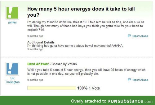 Internet energy drink logic