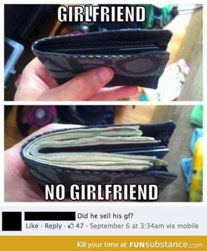 Did he sell his gf?