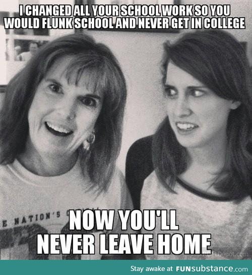 Overly attached mother