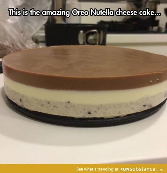 Oreo nutella cheese cake