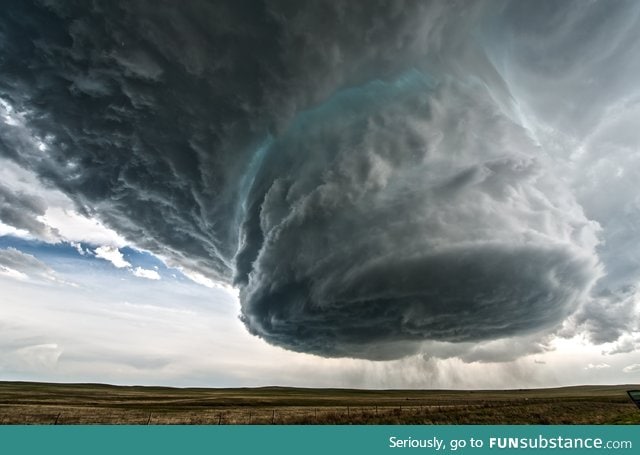 Supercell over Wyoming yesterday