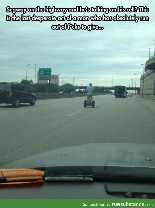 Segway on the highway