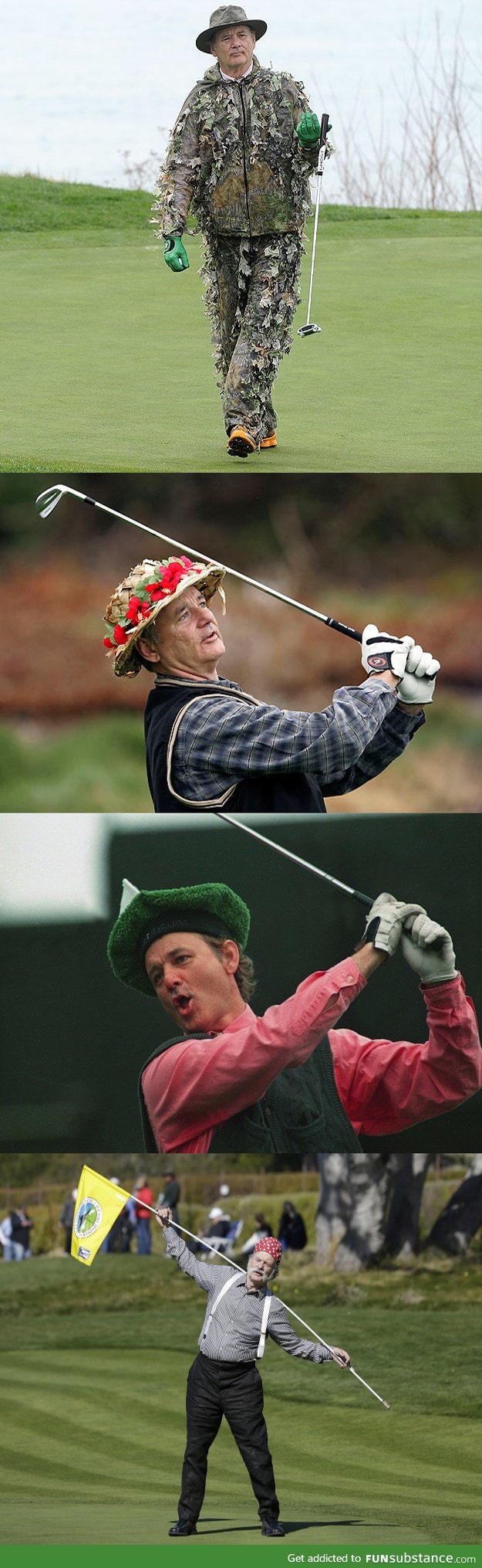 Bill Murray golfing