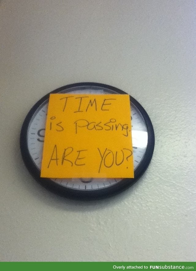 What my teacher did when the clock broke in her room