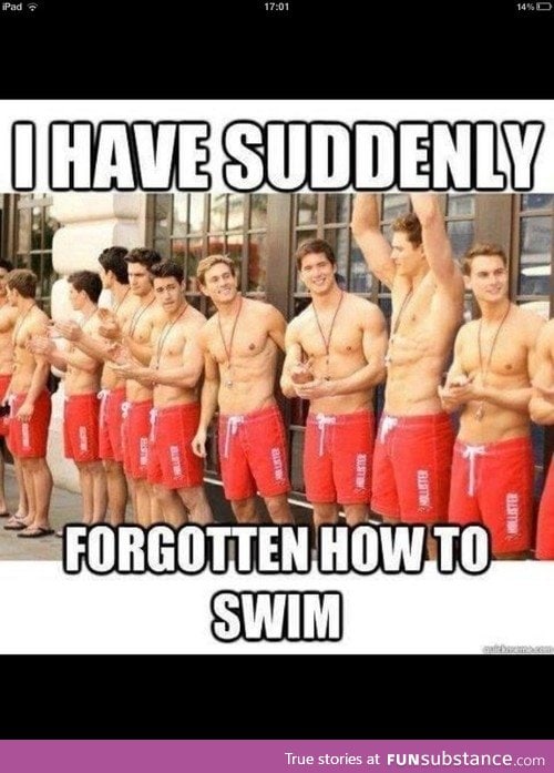 Omg.Can't swim.Help.I'm drowning.