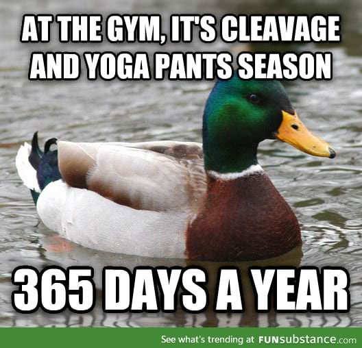 Some truth about cleavage & yoga pants season