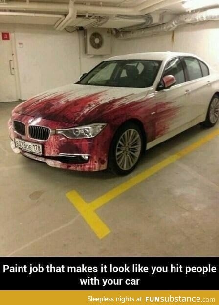 Bloody paint job