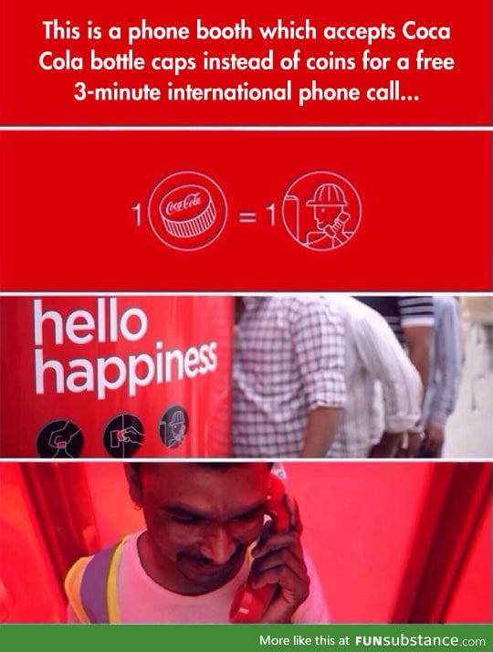 Coca cola phone booth