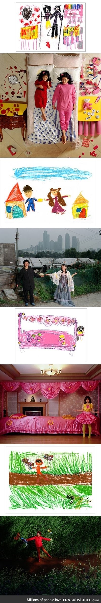 Kids' drawings turned into reality