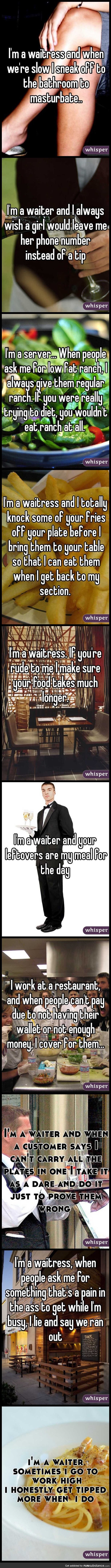 I'm a waiter and...