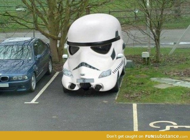 The safest car ever. It can't hit anything