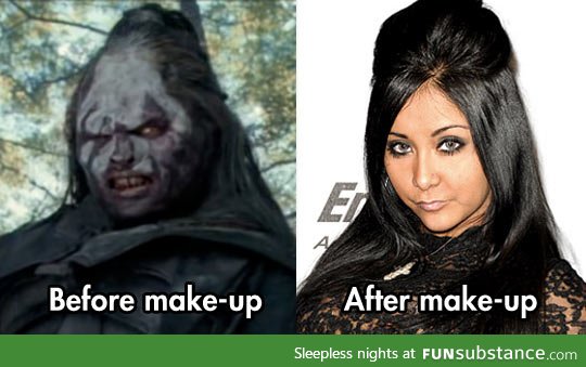 It's amazing what makeup can do these days