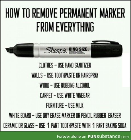 how to remove sharpie