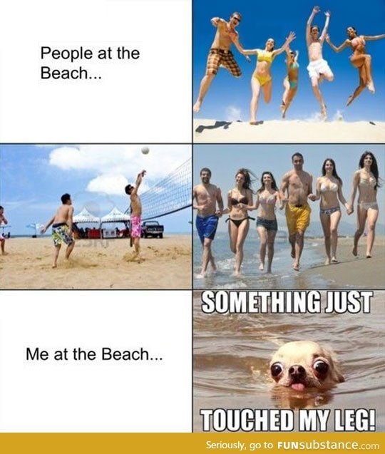 Whenever I go to the beach