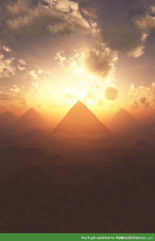 Sunset on Giza