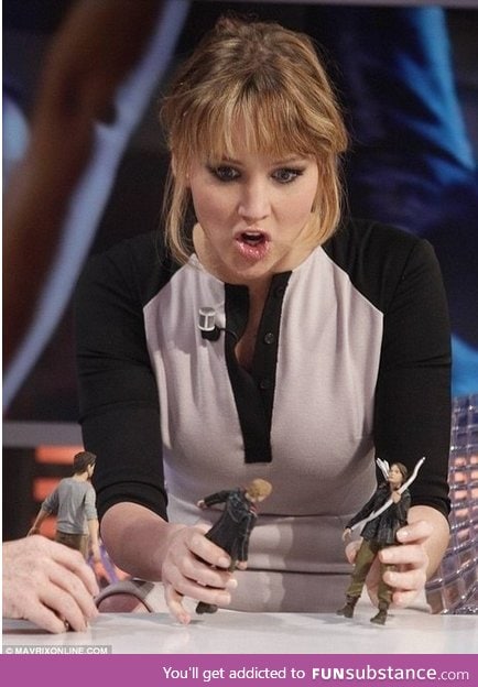 Jennifer Lawrence playing with herself