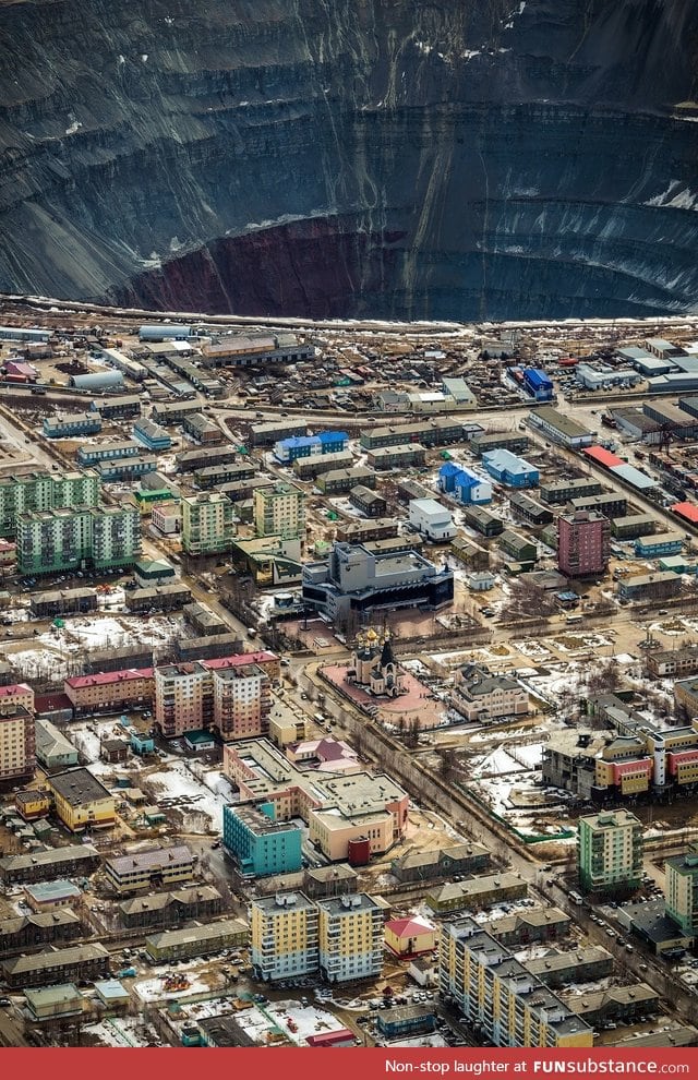 Mirny, Yakutia. (Open pit Diamond Mine)