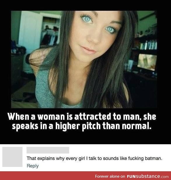When a woman is attracted to a man