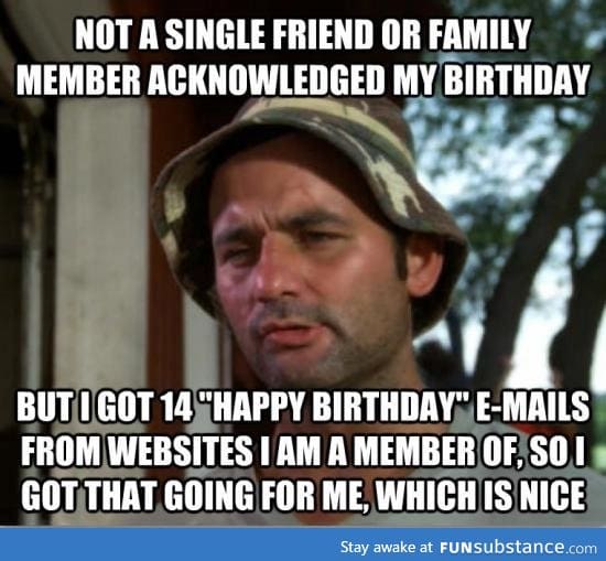 Yesterday was my birthday