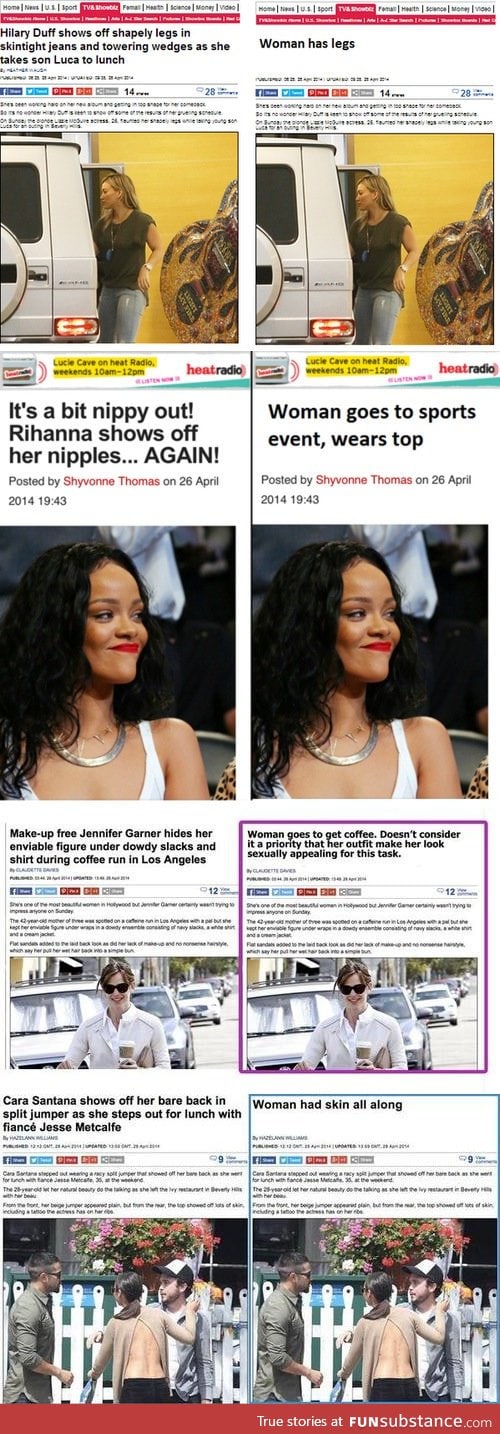 Edited headlines