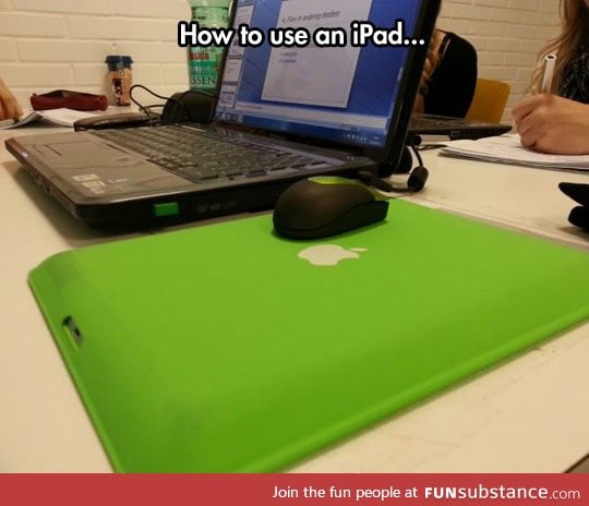 One of the ipad's many uses
