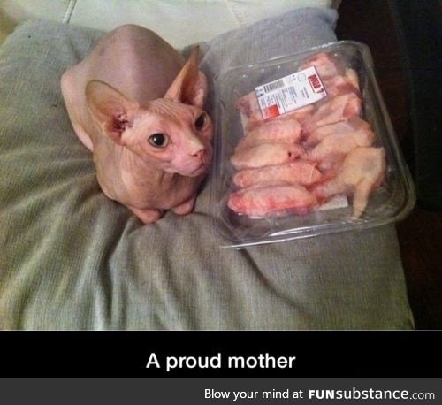 Proud mother