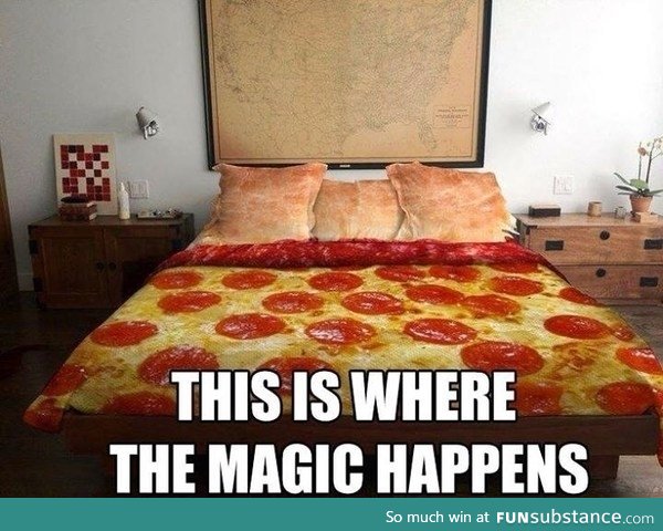 Pizza bed