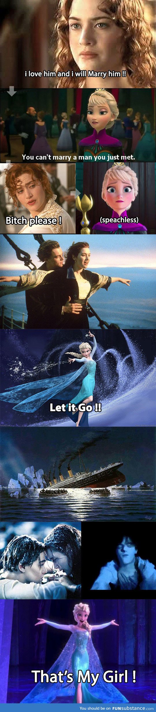 Elsa joins titanic