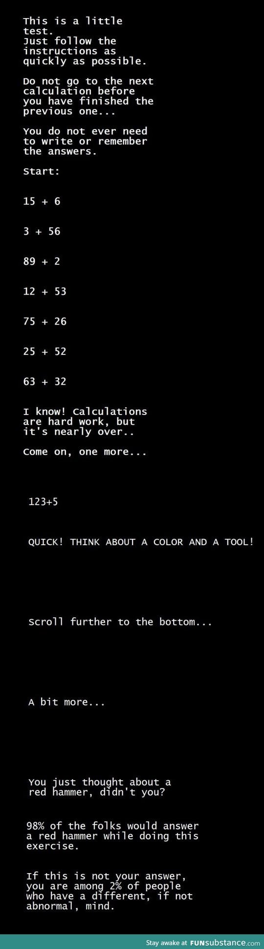 This little test will blow your mind