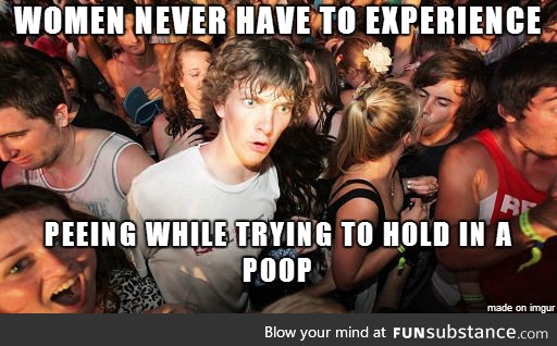 This dawned on me while using a urinal at the bar last night