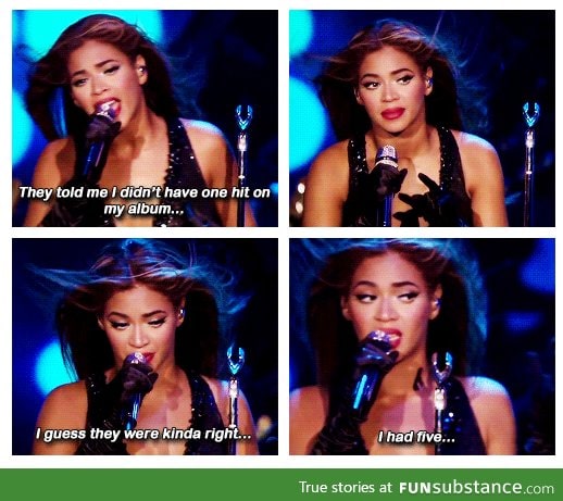 Beyoncé being Beyoncé