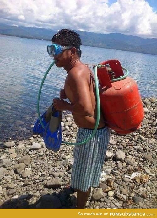 If your Scuba diving instructor looks like this... It's time to worry