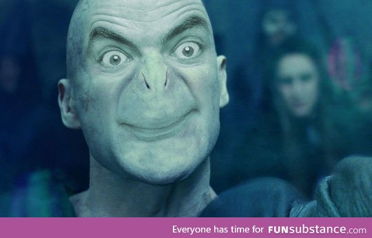 Mr. Bean as lord voldemort