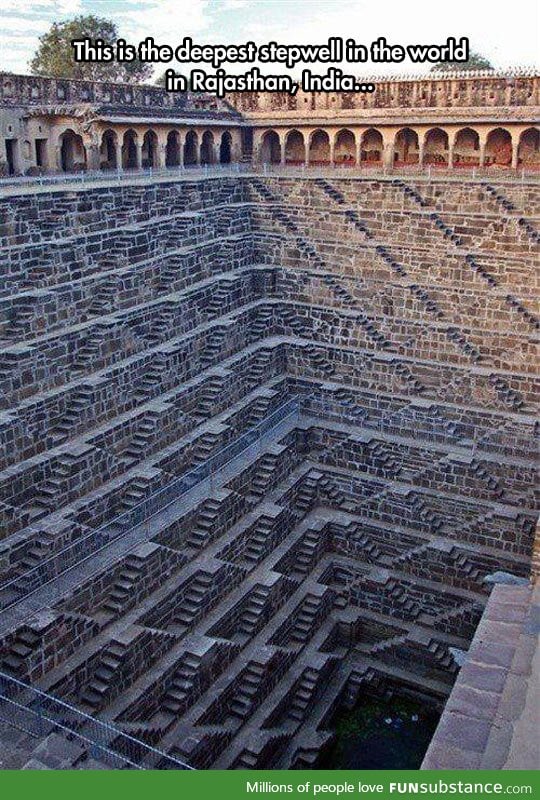 The deepest stepwell