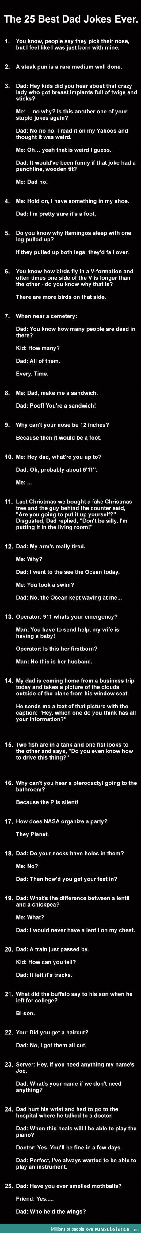 25 Dad Jokes