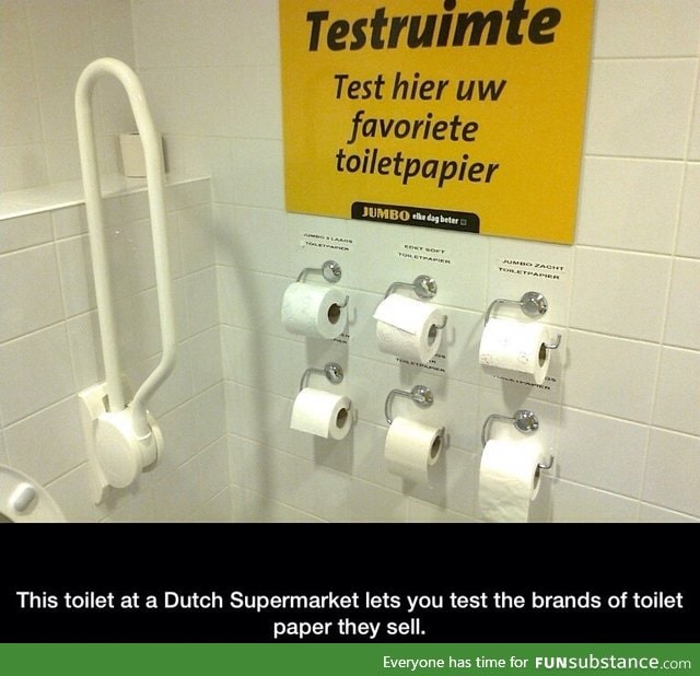 Toilet paper testing