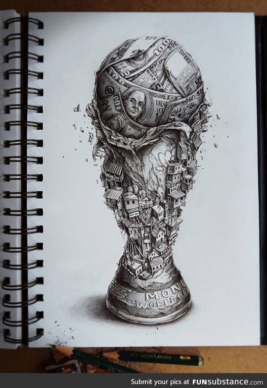 This drawing says a thousand words about the world cup
