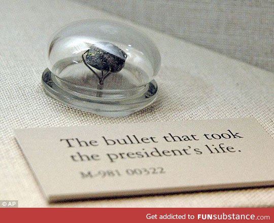 The bullet that killed abraham lincoln
