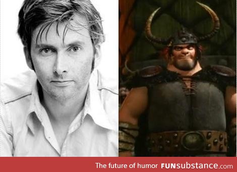 Did you know David Tennant voices this guy in how to train your dragon?