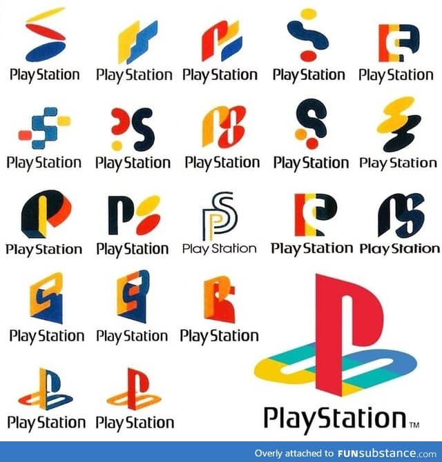 Early playstation logo concepts